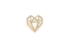 画像1: ORIGAMI HEART pendant top (1)