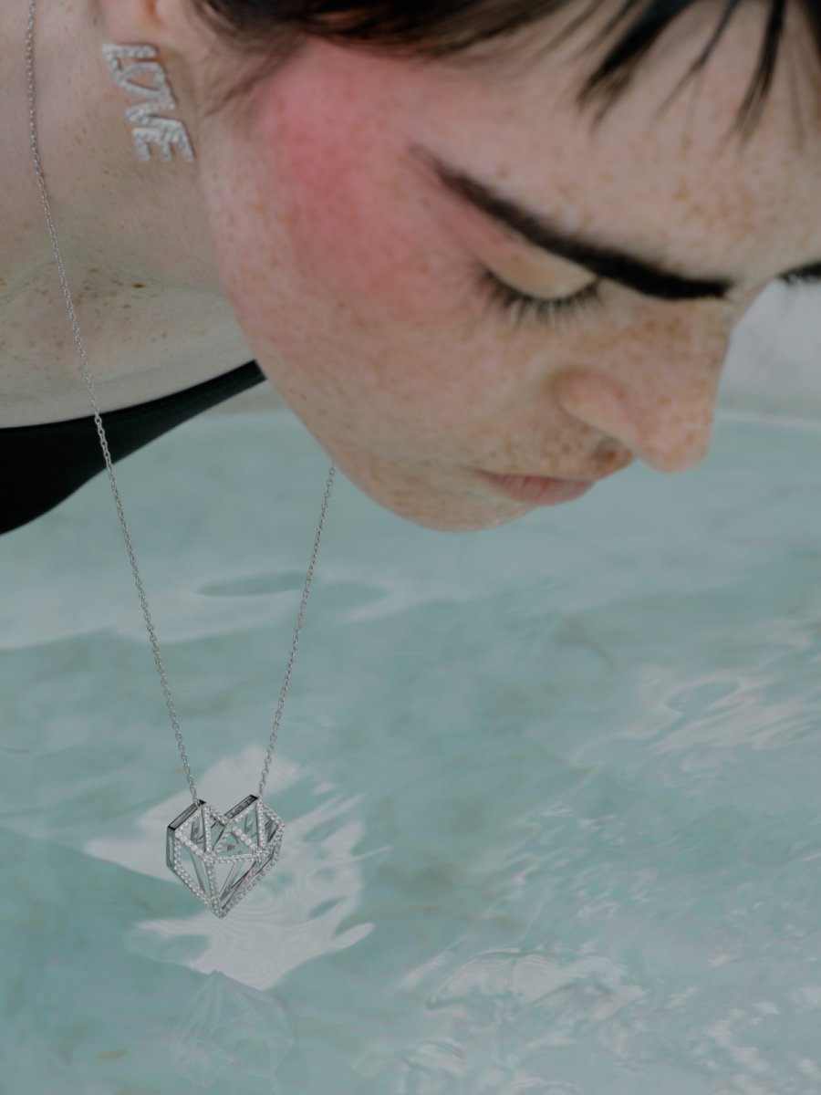 画像11: ORIGAMI HEART pendant top (11)