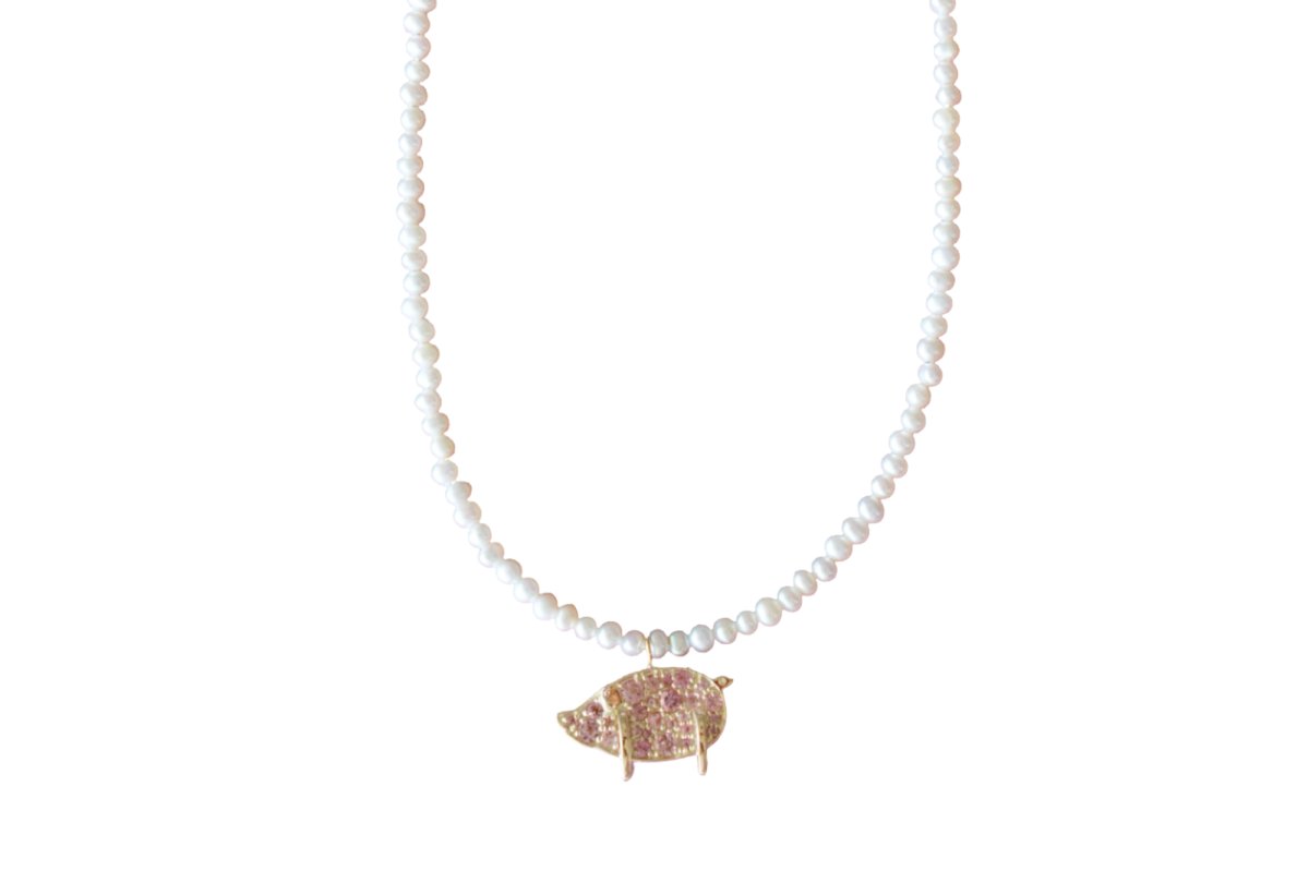 画像1: Piggy necklace (1)